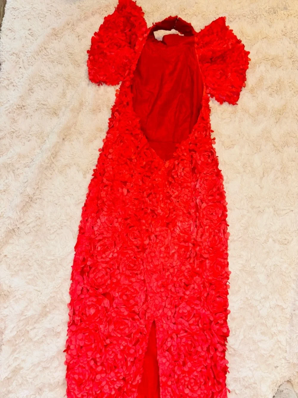 ASOS Red Backless Floral Maxi Dress - Picture 3 of 5